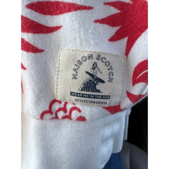 Scotch & Soda Graphic Sweatshirt Scandinavian Hex Floral Design Med Colorful - Picture 6 of 7